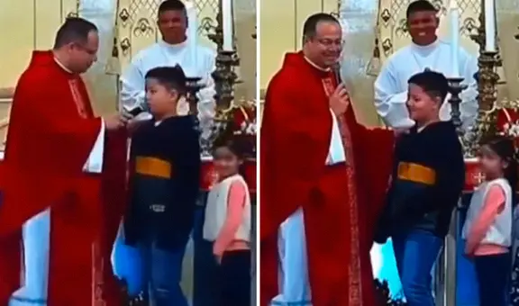 "Que el Palmeiras no gane el mundial": niño brasileño realiza curioso pedido durante misa