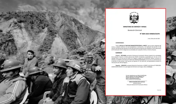 MINEM depura el Reinfo: más de 50.000 mineros quedan fuera y solo 31.000 seguirán el camino hacia la formalización