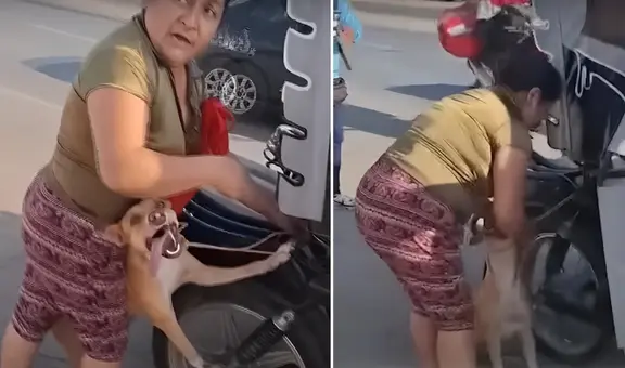 Chiclayo: vecinos denuncian que perrito fue arrastrado tras ser atado a una mototaxi en movimiento