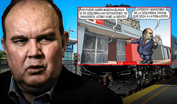 Trenes sin marcha blanca: Carlincatura retrata el fracaso de las locomotoras que López Aliaga trajo de Estados Unidos