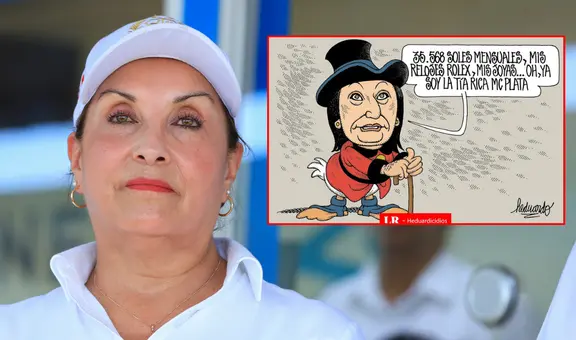 Dina Boluarte, 'La tía rica Mc Plata': Heduardicidio ironiza el aumento de sueldo y joyas de la presidenta