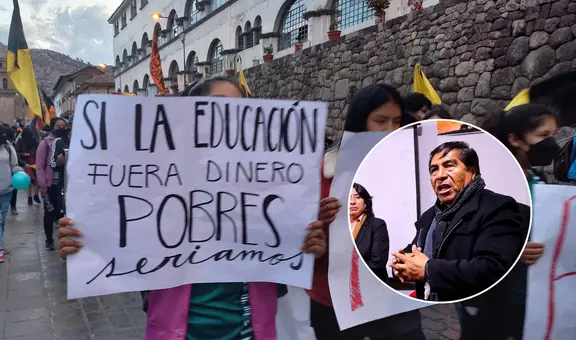 Maestros del Cusco: “Dina Boluarte se sube el sueldo pero a nosotros nos niegan una pensión justa”