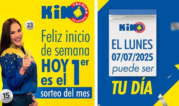 Resultados del Kino Táchira hoy, lunes 7 de julio: ver números ganadores y premio mayor del sorteo 098 de la lotería de Venezuela