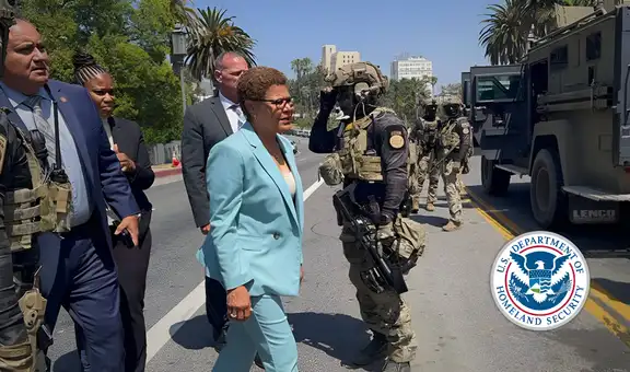 Alcaldesa Karen Bass se enfrenta a ICE en redada de inmigración en parque de Los Ángeles: "Tienen que irse ahora mismo"