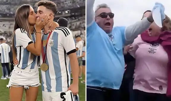 Julián Álvarez revela el género de su bebé con un penal y rodeado de familiares en emotivo video