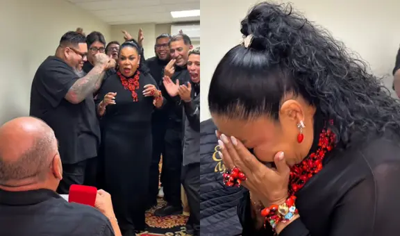 Eva Ayllón se emociona al recibir romántica ‘pedida de mano’ y genera revuelo en redes sociales: “Se nos casa”