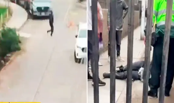 Policía dispara contra delincuente en SMP y le reclama: “Día a día salimos a combatir a lacras como tú”