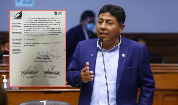 Congresista Raúl Doroteo podría ser expulsado de Acción Popular tras presuntos maltratos a su padre