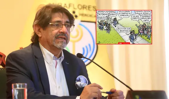 Carlincatura ironiza el doble discurso del alcalde de Miraflores ante acoso de grupos extremistas