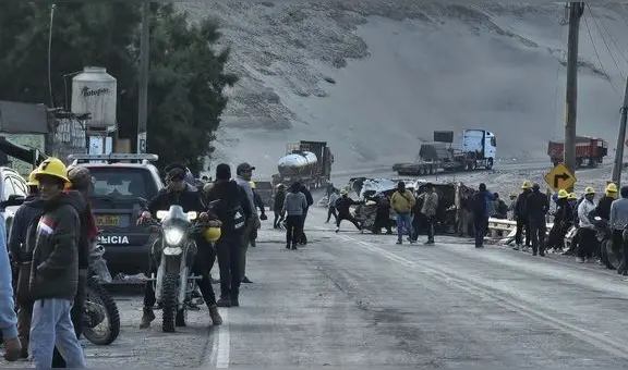 Mineros artesanales dan tregua parcial: liberan tránsito en la Panamericana Sur en Nasca solo por horas