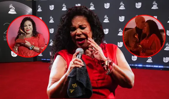 Eva Ayllón y la vez que se convirtió en la primera mujer peruana en recibir un Latin Grammy a la Excelencia Musical