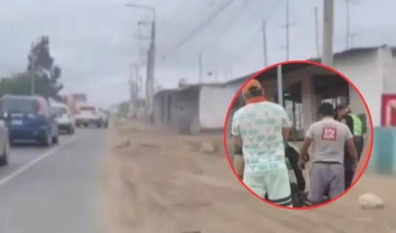 Hombre destroza lunas de tráiler luego de que el chofer se negara a llevarlo gratis en Chiclayo