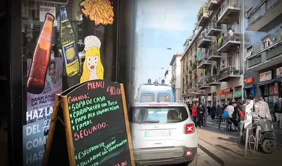 El 'picante' barrio peruano de Italia: está llena de puestos de comida del Perú y hasta tiene su 'tía veneno'