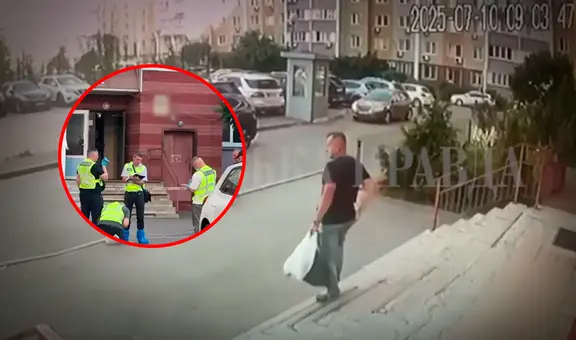 Cámara de seguridad captó el momento exacto en que agente de inteligencia ucraniano fue ejecutado de cinco disparos en plena luz del día en Kiev
