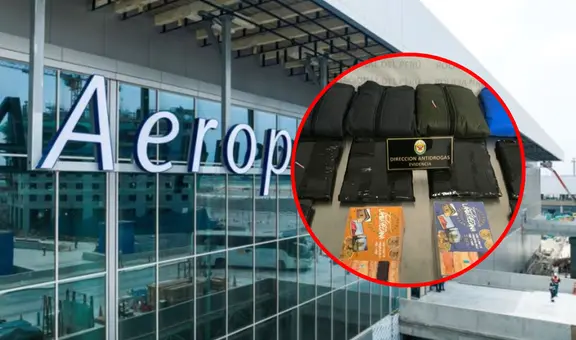 Cae 'burrier' peruano en nuevo aeropuerto Jorge Chávez: llevaba 12 kilos de cocaína rumbo a Madrid