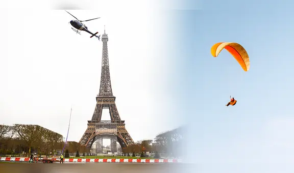 Dos paracaidistas saltaron de la Torre Eiffel en Francia tras escalar el monumento en la madrugada: ambos fueron detenidos