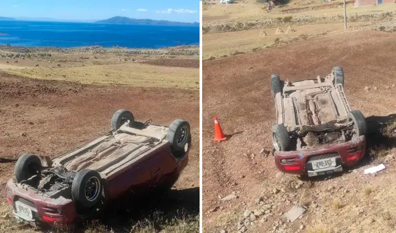 Joven muere tras despiste y volcadura de su vehículo por posible exceso de velocidad en carretera de Puno