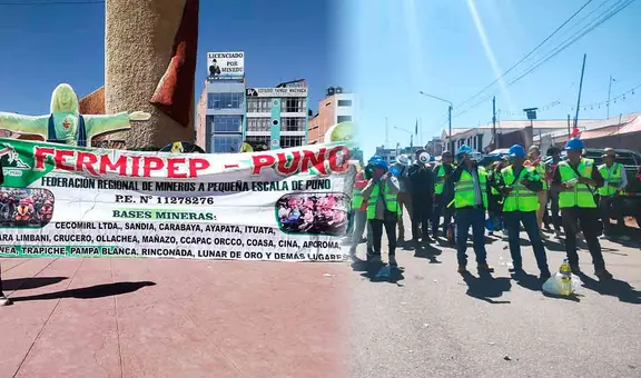 Mineros de Puno se movilizan para exigir prórroga de formalización y nueva ley MAPE
