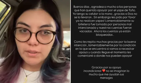 Esposa de Furrey denuncia que cuentas bancarias del youtuber fueron vaciadas tras el accidente y pide apoyo: "Personas mal intencionadas"