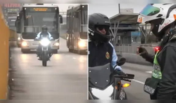Policía de civil que invadió vía exclusiva del Metropolitano en SMP: "El vehículo es del Estado y soy efectivo policial"