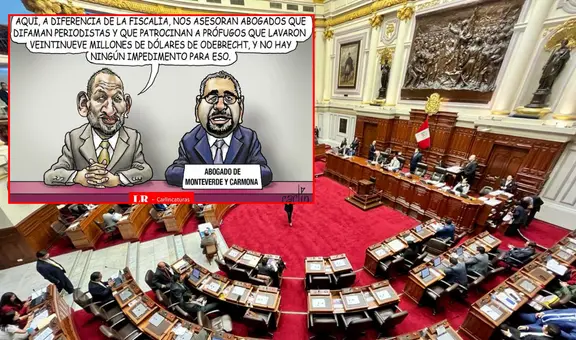 El Congreso y sus asesores: Carlincatura ironiza sobre presencia de abogados vinculados a Odebrecht en el Parlamento