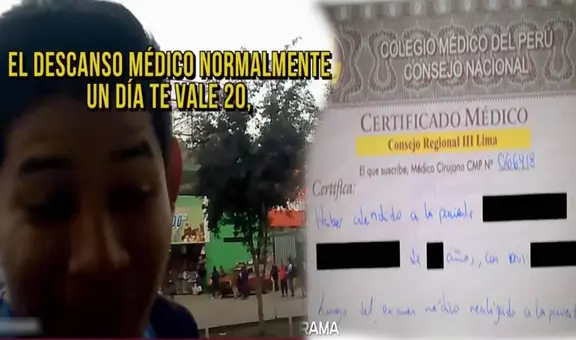 Venden certificados médicos falsos con firma legal a S/20 en SJL: dan descuento y diagnostican enfermedades inexistentes