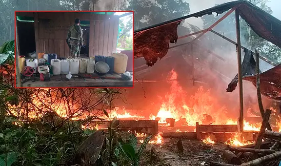 Loreto: más de 17 toneladas de droga e insumos destruidos en megaoperativo