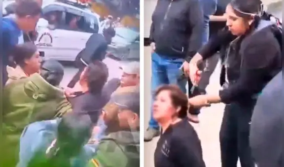 Presunta ladrona argentina es capturada en mercado de Bolivia: le cortaron el cabello y la obligaron a caminar desnuda