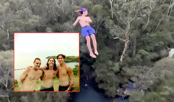 Influencer se fractura el cráneo al saltar desde una catarata de 42 metros en Australia: quería romper un récord