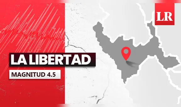 Temblor de magnitud 4,5 se sintió en La Libertad hoy, según IGP