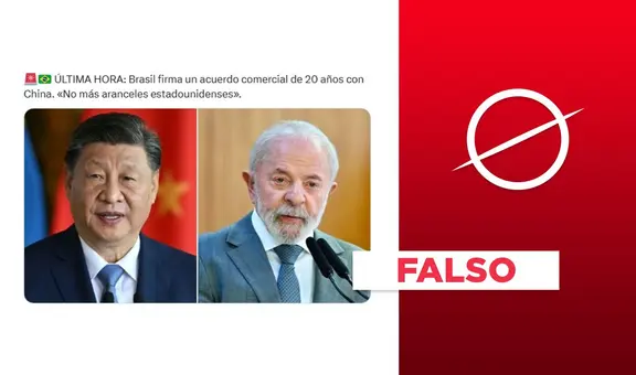 No hay registros de un "acuerdo comercial de 20 años" entre Brasil y China tras el aumento arancelario de Donald Trump