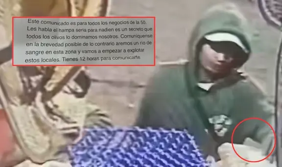 Cámaras captan a presunto miembro de los Injertos del Norte dejando mensaje extorsivo en mercado de autopartes 'La 50': "Haremos un río de sangre"