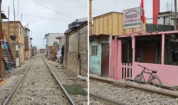 Vecinos del Callao viven a un metro de la vía férrea y temen desalojo ante paso del tren Lima-Chosica