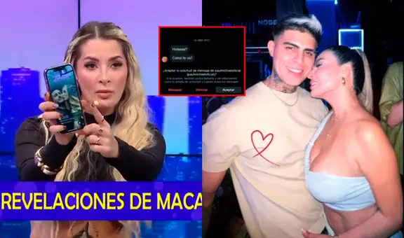 Macarena Gastaldo expone chat privado con novio de Pamela López y le advierte: “Si vos tenes algo, lo sacas”
