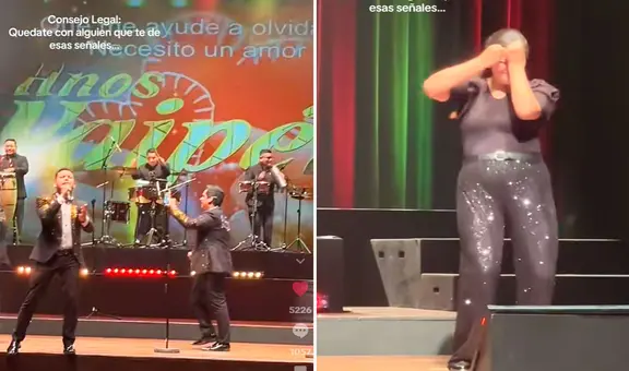 Traductora de lenguaje de señas se roba el show al interpretar con gran entusiasmo los temas de los Hermanos Yaipén durante concierto