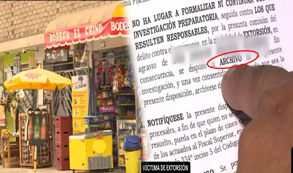 Pequeño bodeguero fue extorsionado y amenazado de muerte: decidió denunciar el hecho pero Fiscalía archivó su caso por faltas de pruebas