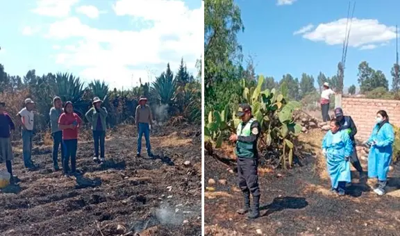 Tragedia en Ayacucho: adulto mayor de 90 años muere calcinado al intentar proteger su chacra de incendio forestal
