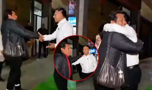 Alcalde de Ate, Franco Vidal, se encuentra a su profesor en la calle y redes se conmueven con sus palabras: "Lo estás haciendo bien"