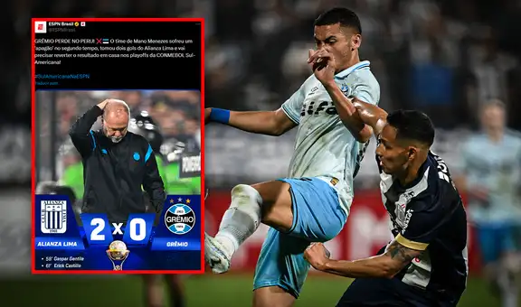 En Brasil despotrican contra Gremio tras dolorosa caída ante Alianza Lima en Copa Sudamericana 2025: "Sufrió un 'apagón'"