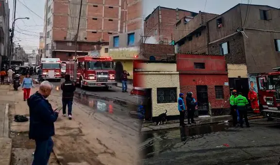 Voraz incendio consume inmueble en quinta de Cercado de Lima: 8 unidades de bomberos atienden emergencia
