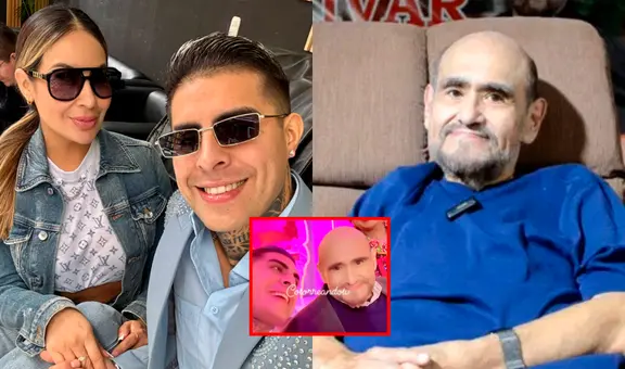 Novio de Pamela López le hace fallida broma a Edgar Vivar y actor mexicano lo ignora: “Don barriga, no tengo la renta”