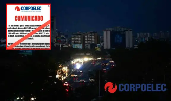¿Qué se sabe sobre el comunicado de Corpoelec anunciando un apagón nacional en Venezuela por mantenimiento del Guri?