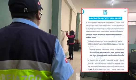 Colegio de Miraflores al que entró hombre vestido de mujer revela contenido de sus cámaras: sujeto no habría ingresado a los baños