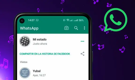 WhatsApp ya permite agregar música a las fotos en tus estados: cómo activar la función en Android