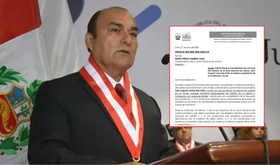 Congreso: solicitan vacancia de Gino Ríos como presidente de la JNJ por sentencia de violencia familiar
