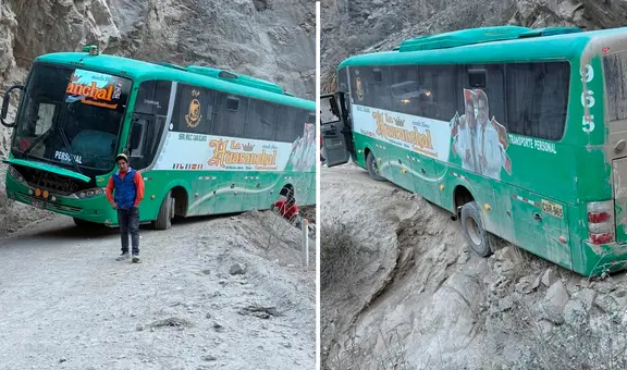 Músicos de banda Show Huaranchal se salvan de milagro tras estar a punto de caer a abismo en Pataz