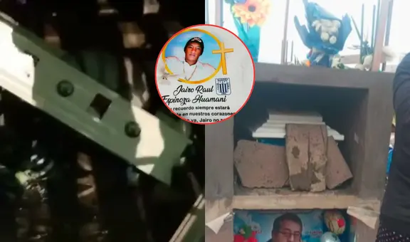 Profanan tumba de hincha de Alianza en VMT y roban la camiseta con la que fue enterrado