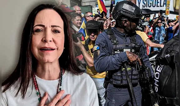 Machado acusa al Gobierno de Maduro por "brutal ola de represión" en Venezuela: "Más de 20 desaparecidos y presos en 72 horas"