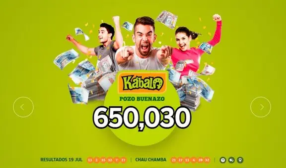 Resultados de La Kábala de este martes 22 de julio: jugada ganadora, números y Pozo Buenazo