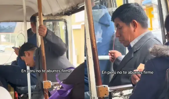 Cobrador de combi es la sensación en redes al usar terno en sus horas de trabajo: "Calle pero elegante"